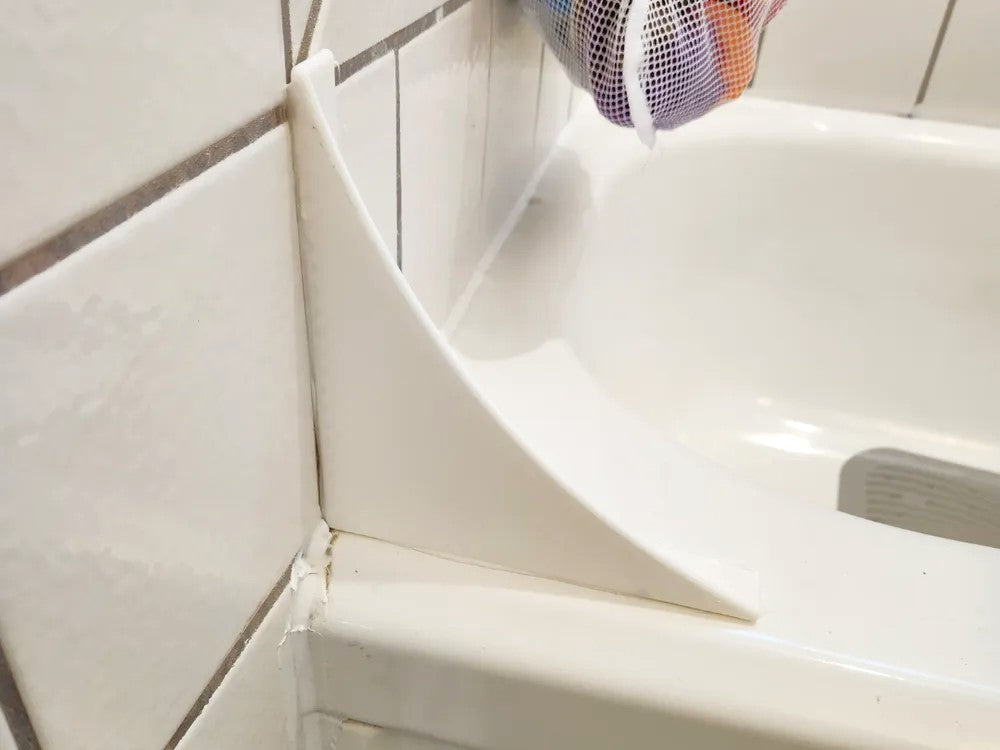 Bathtub Splash Guard - Durable Plastic Water Barrier for a Dry Bathroom