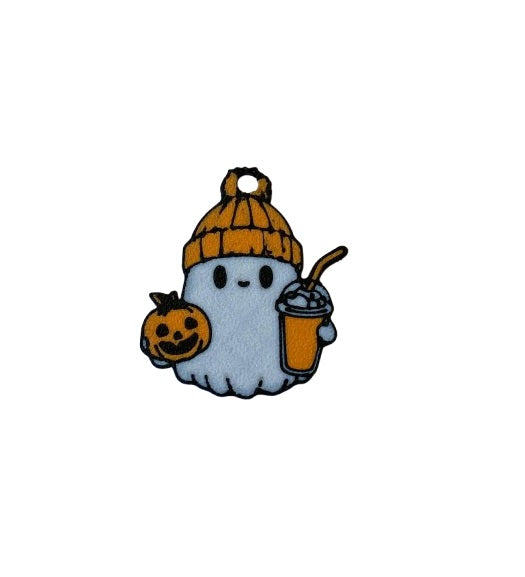 Halloween Ghost Earrings - Featuring Beanie Cap and Juice Glass Design
