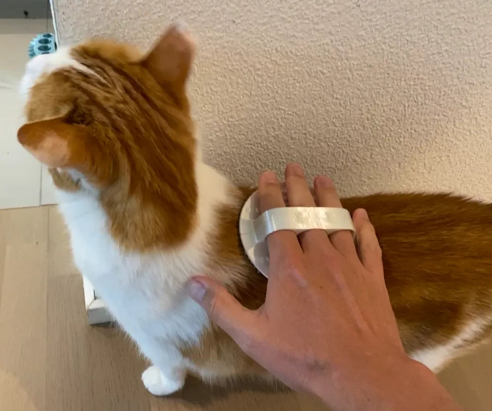 2 pcs Purrfect Grooming Brush –Self-Cleaning Pet Deshedding Tool for Cats & Dogs