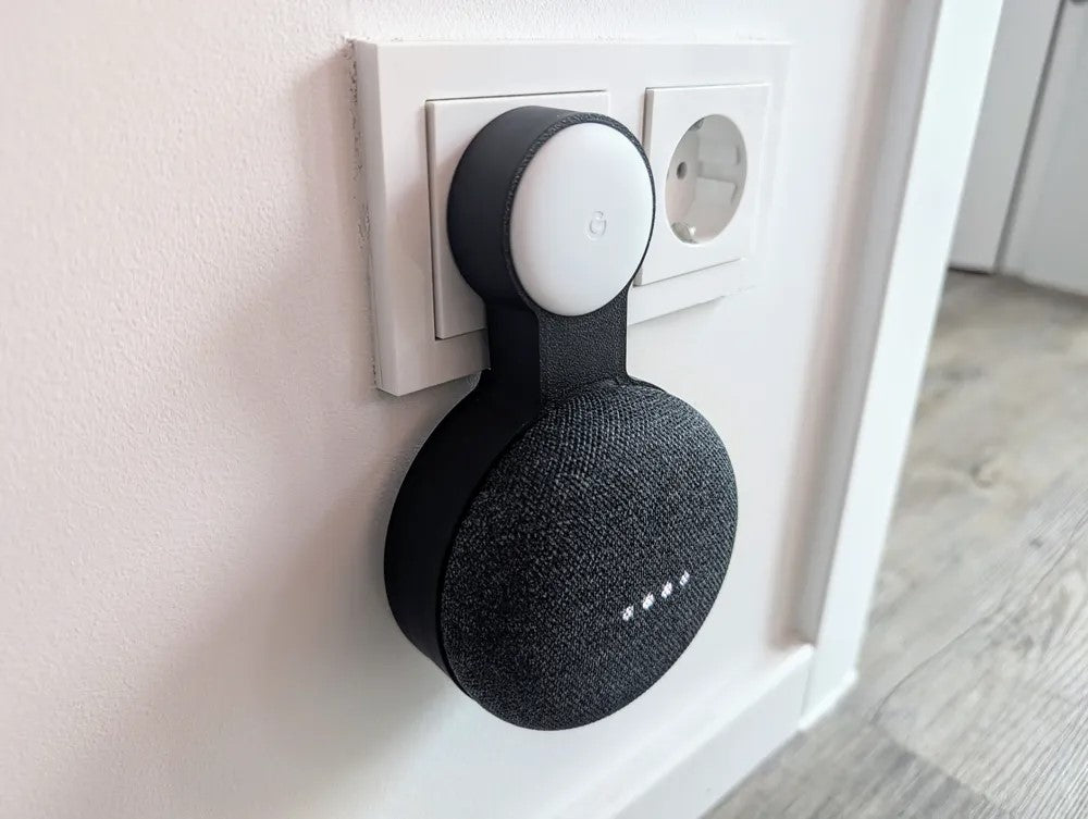 Google Home & Nest Mini Socket Wall Mount – Secure Wall Holder for Google Home