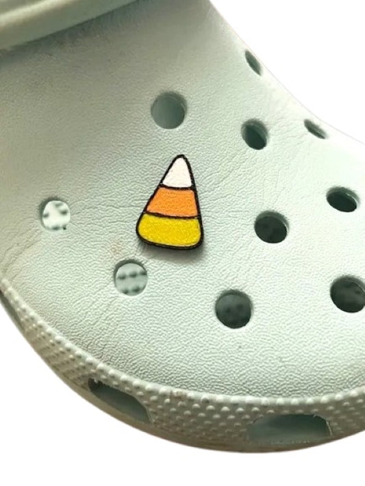 Halloween Shoe Charms – Set of 4 Fun Plastic Shoe Charms Ghost, Candy Corn