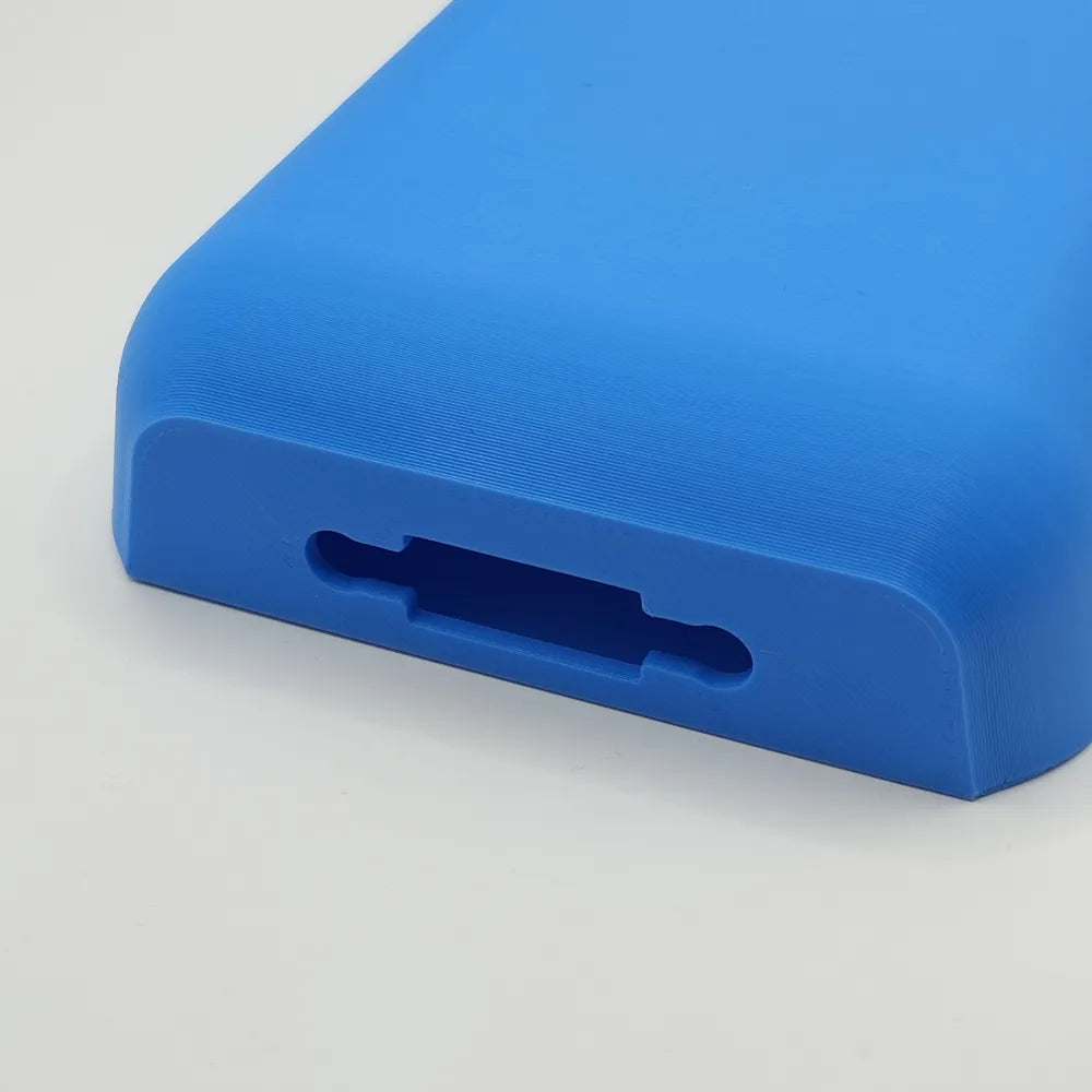 Wall-Mounted Smartphone & Remote Holder with Cable Entry – Space-Saving Design