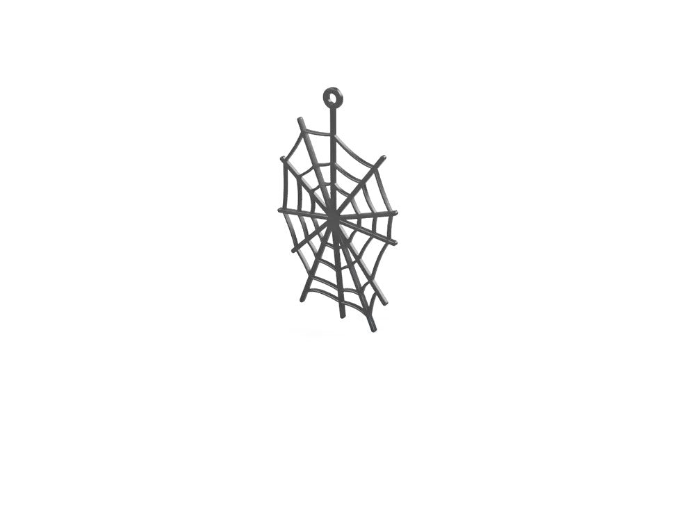 Elegant Spider Web Design Earrings – Lightweight Plastic Halloween