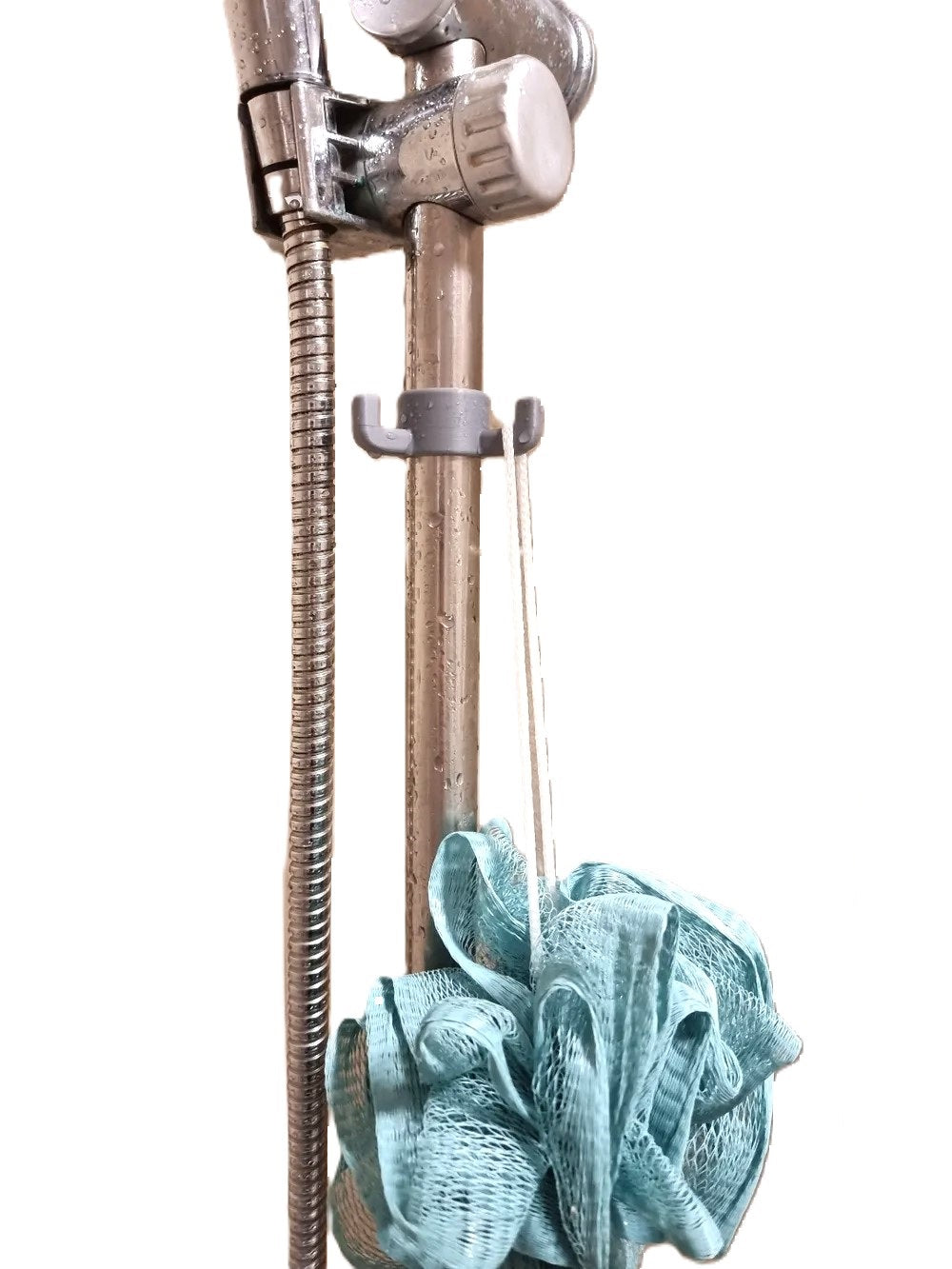 Shower Rail Hook for Loofah – Convenient Plastic Loofah Hanging Solution