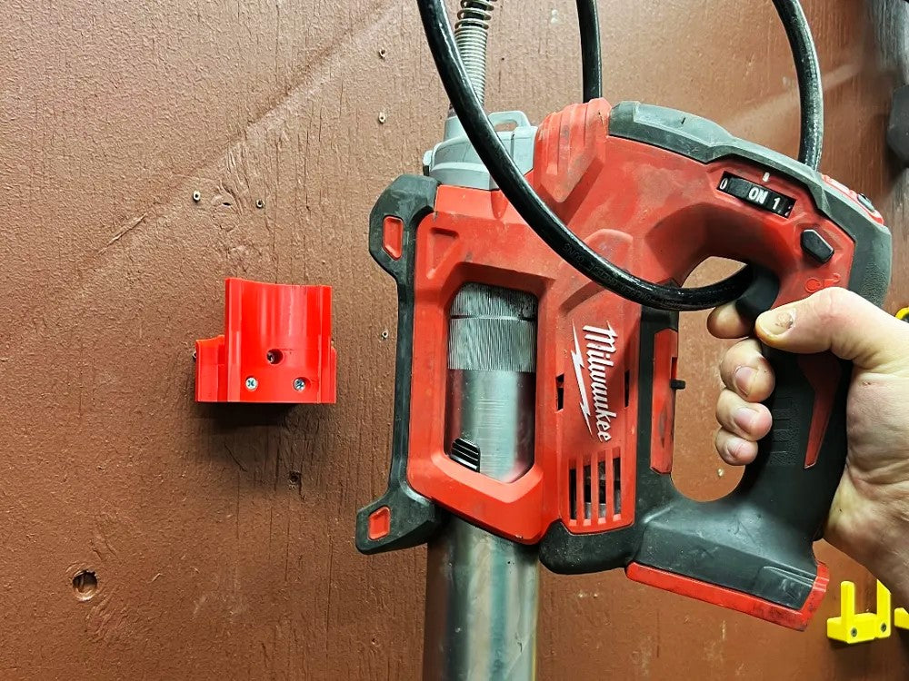 Milwaukee M18 Grease Gun Wall Mount – Secure & Space-Saving Storage Solution