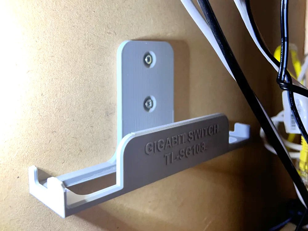TP-Link GS108 Network Wall Mount – Plastic Bracket for Secure and Efficient