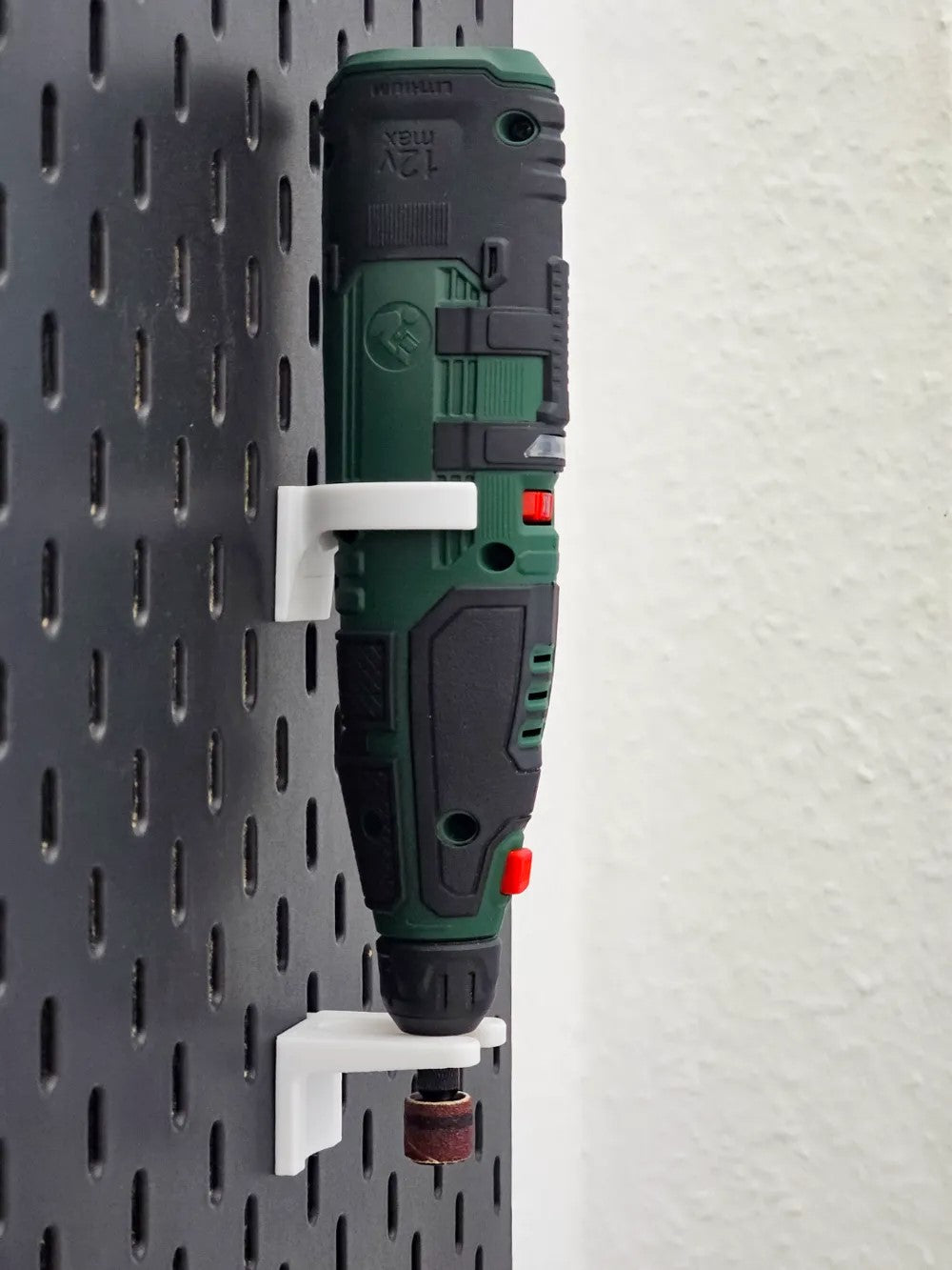 Skadis Parkside Rotary Tool Holder – Pegboard Mount for Rotary Tool Storage