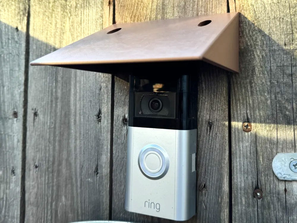 Ring Doorbell Rain Cover Hood - Plastic | Weather Protector for Ring Doorbell
