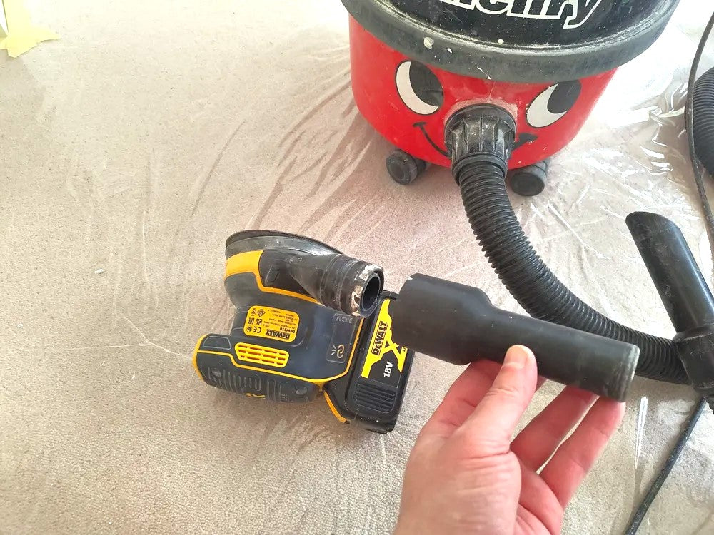 DeWalt DCW210 Sander to Henry Vacuum Adapter – Efficient Dust Extraction -Black