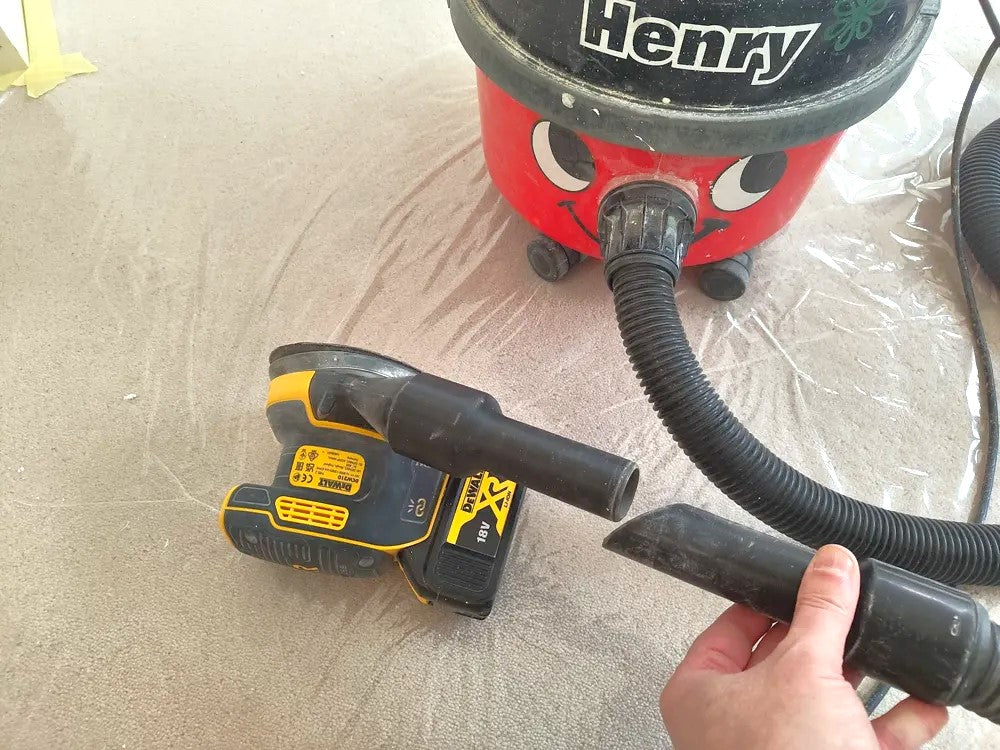 DeWalt DCW210 Sander to Henry Vacuum Adapter – Efficient Dust Extraction -Black