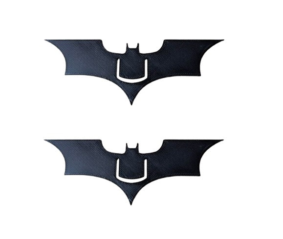 2 Pcs Dark Knight Batarang Bookmarks – Heroic Page Holders for Comic Fans -Black