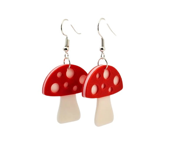 Lucky Mushroom Earrings – Cute & Fun Jewelry for Nature Lovers - Cute Mushroom