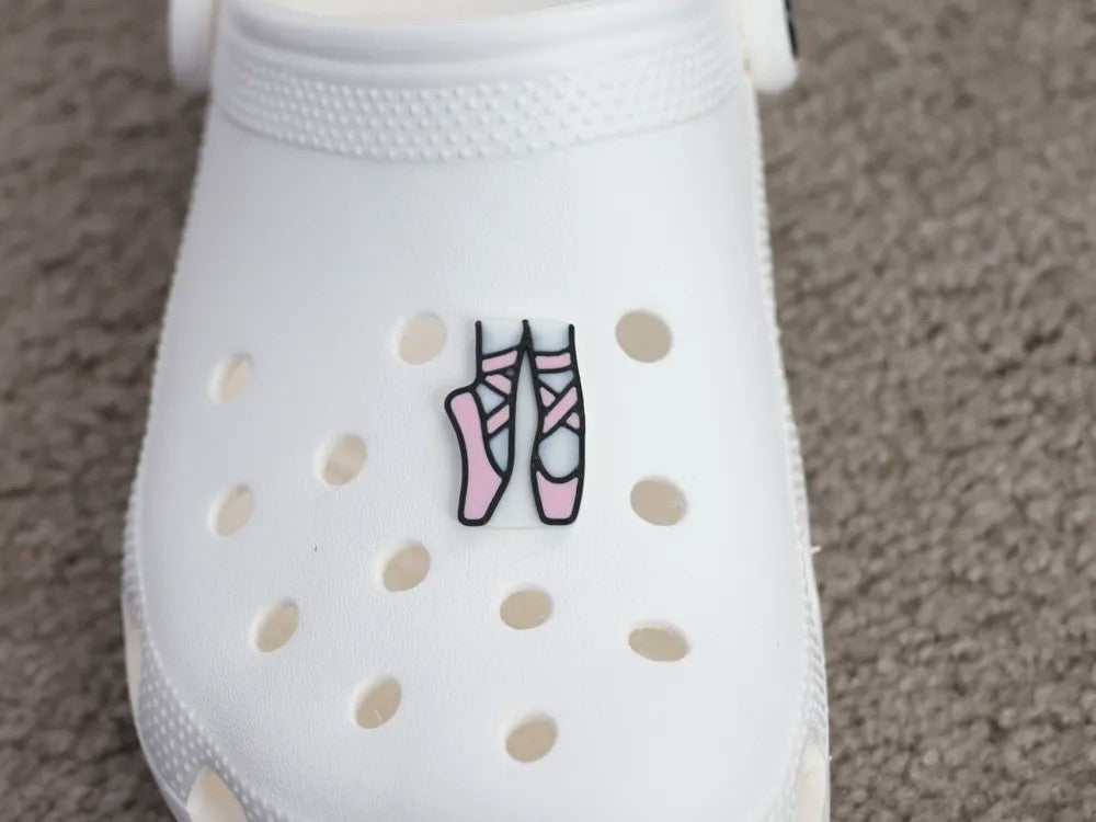 2 Pcs Ballet Croc Charms – Elegant Shoe Accessories for Bellerina