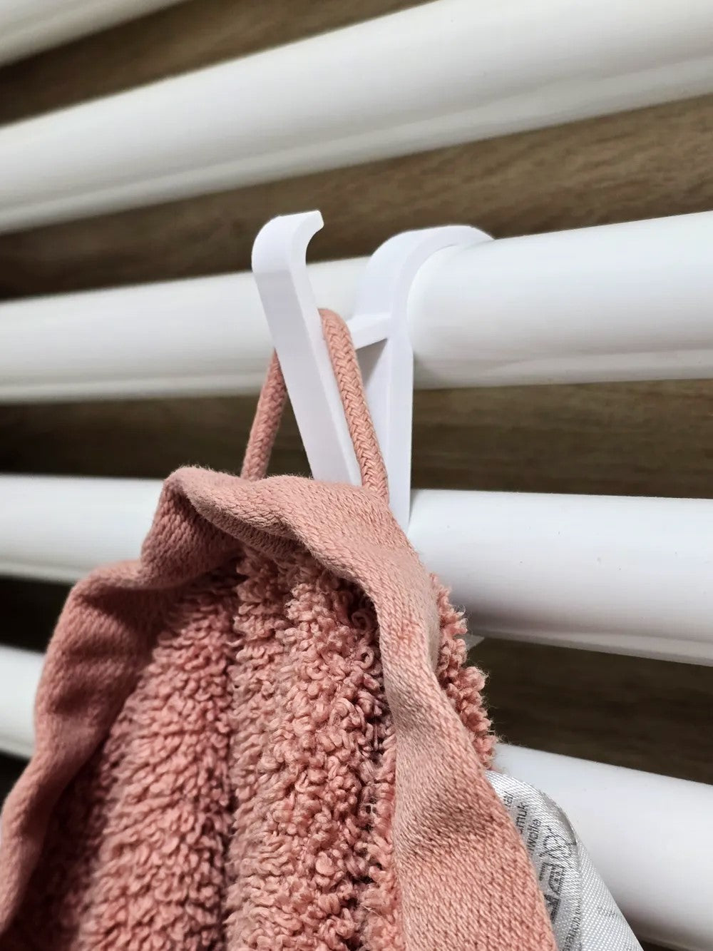 2 Pcs Towel Hanger for Bathroom Radiator - Plastic | Convenient Hook for Towels