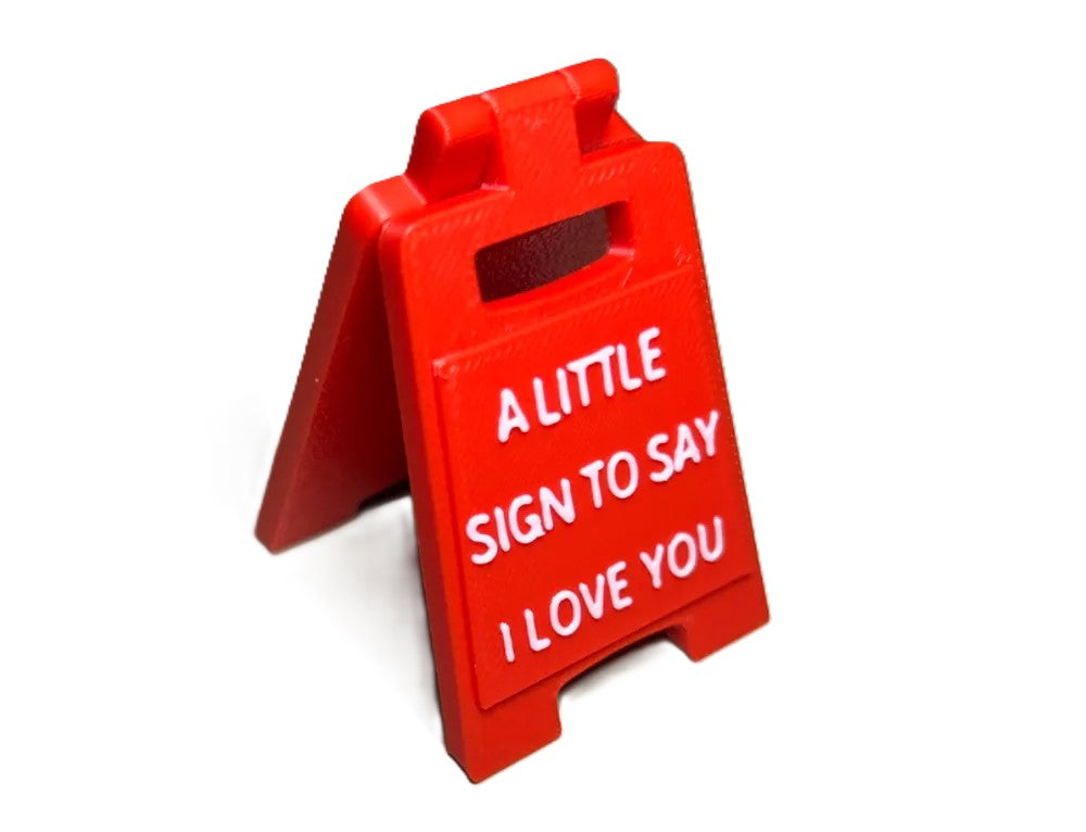 Miniature Sign I Love You - Plastic | Valentine's Day Gift Sign Board