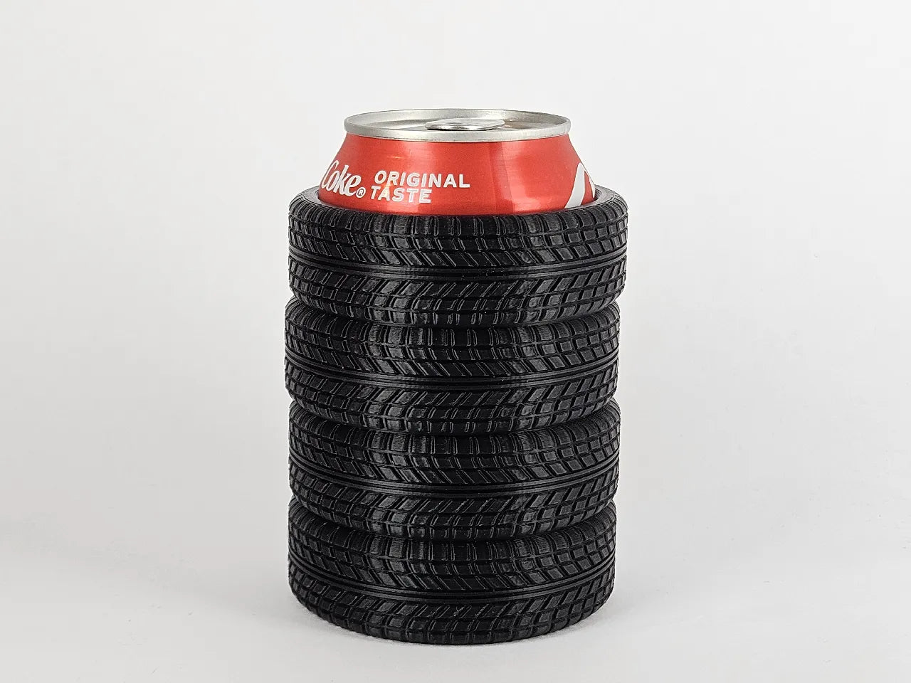 Tire Stack Pen Holder Plastic | Fun Office Table Desk Accessory - Black