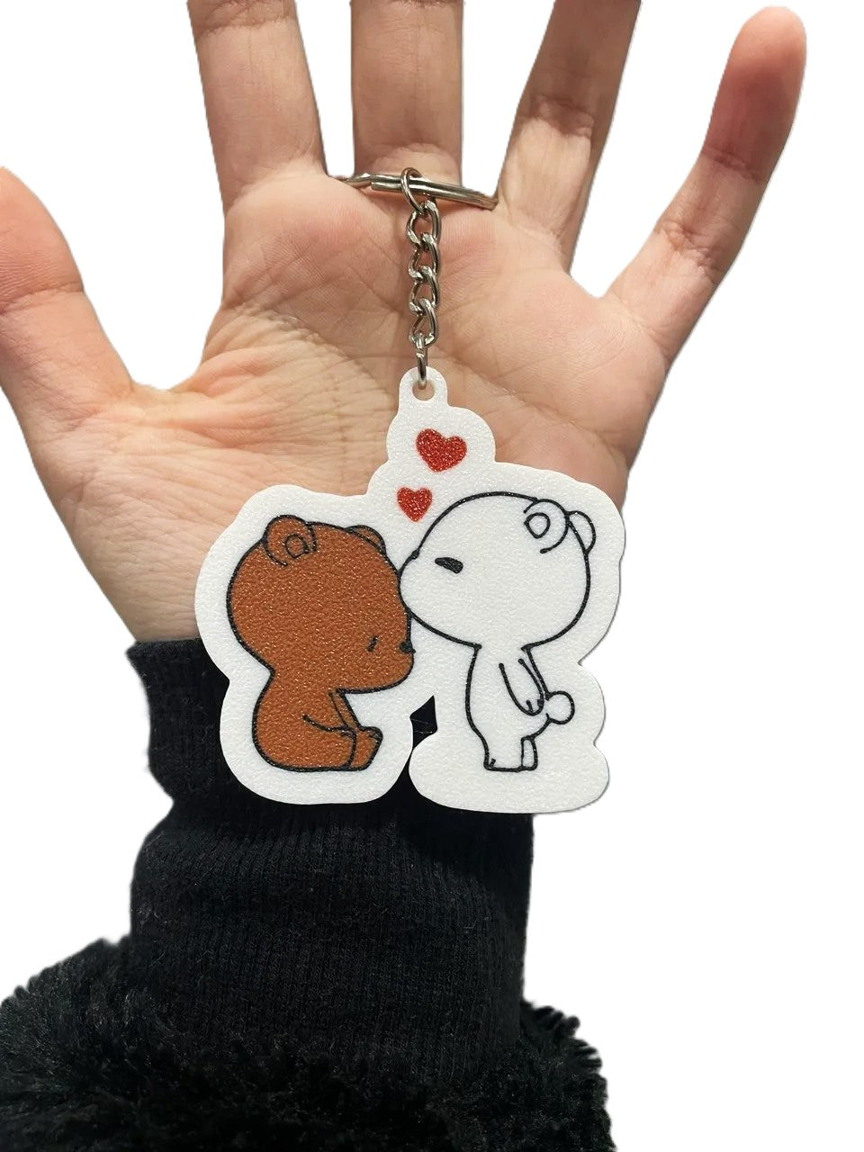 Cute Bear Loving Keychain for Valentine's Day - Plastic | Adorable Gift for Valentine's