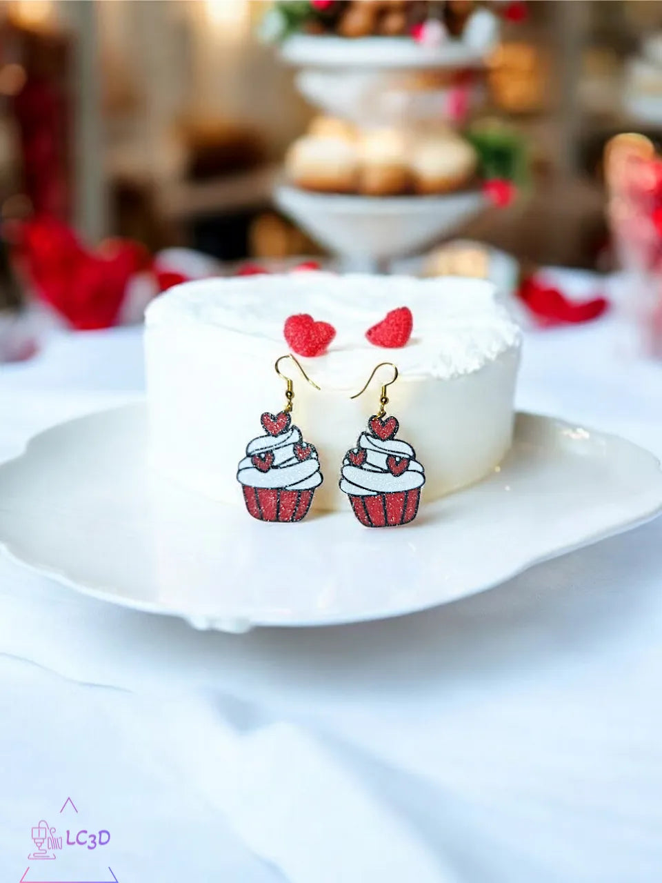 Valentine's Day Cupcake Earrings – Sweet, Playful, and Perfect for Celebrating