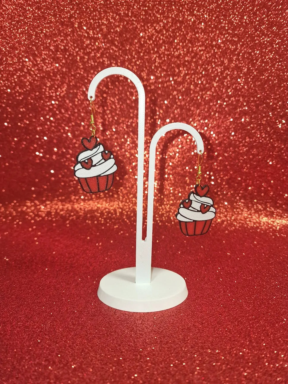 Valentine's Day Cupcake Earrings – Sweet, Playful, and Perfect for Celebrating