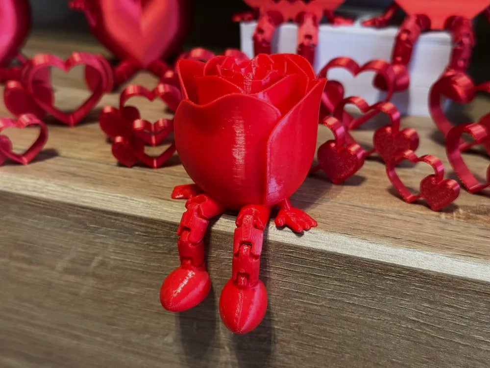 Articulated Rose - Valentine's Day Table Decor Item for Gift | Romantic and Unique Decor