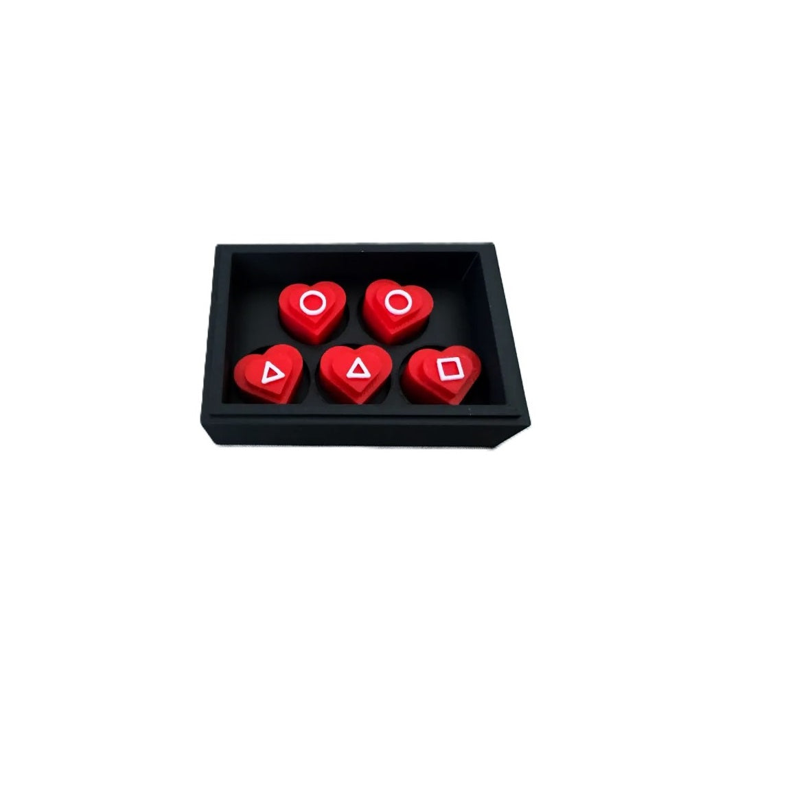 Heart-Shaped Gonggi – Red Stones Valentine's Day Gift
