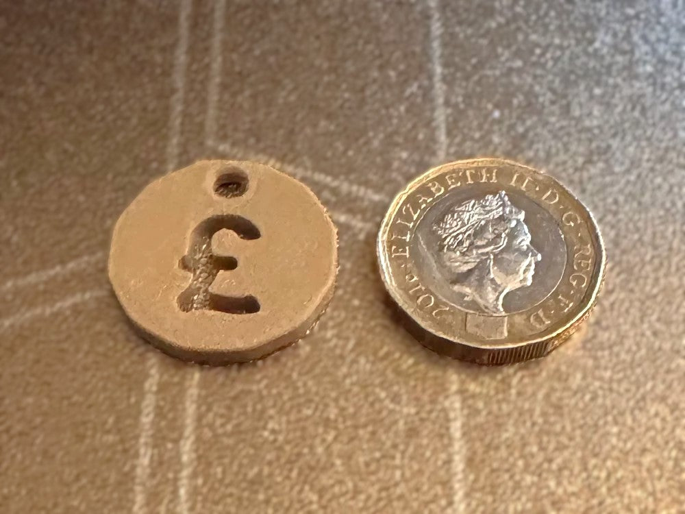 £1 Trolley Coin – 2 Pcs UK Shopping Cart Token (Plastic) Reusable & Convenient