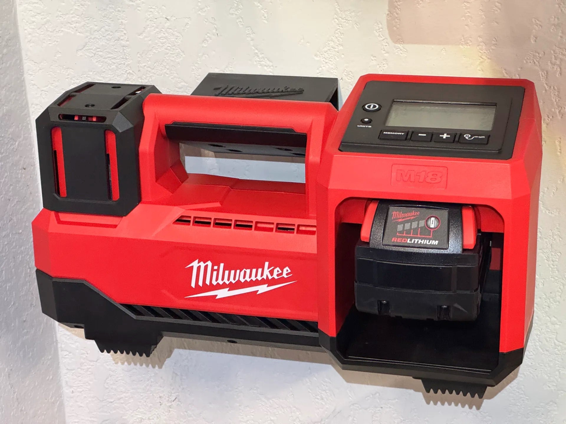 Milwaukee M18 Inflator Wall Hanger – Secure & Space-Saving Storage