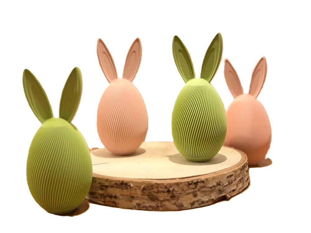 Small Easter Egg with Bunny Ears Table Decor Ornament – Festive and Adorable