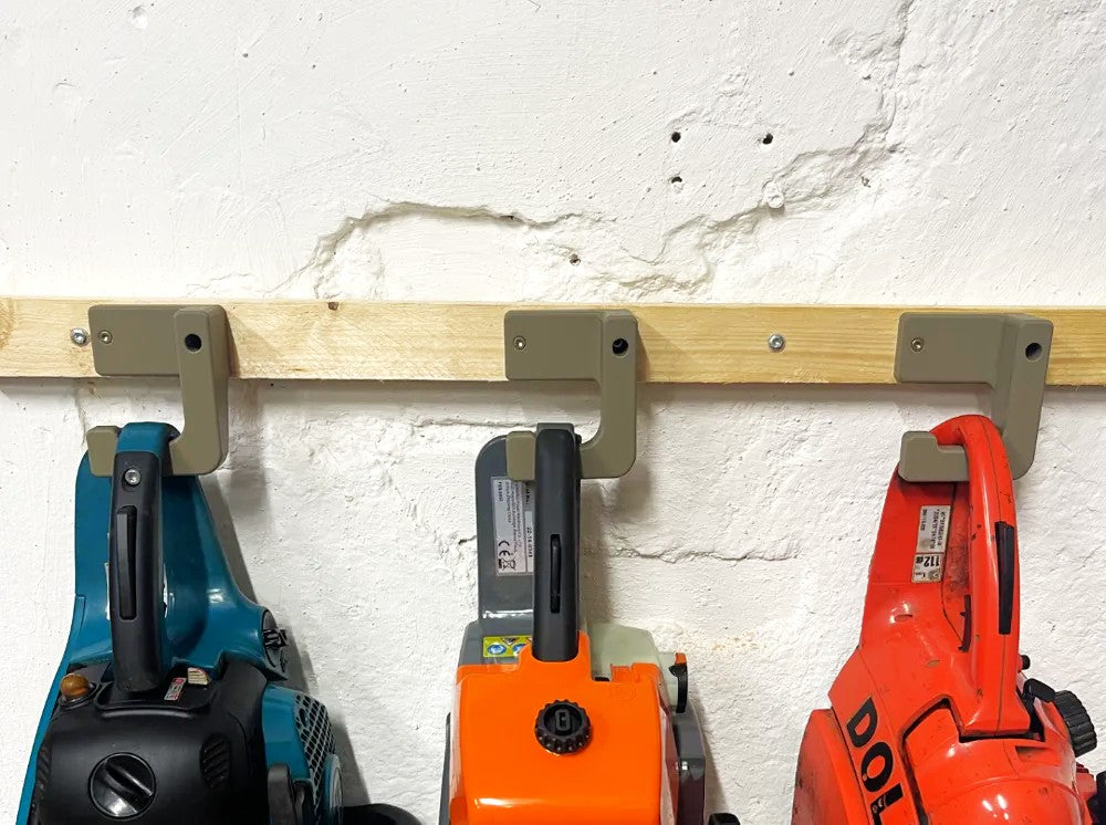 Chain Saw Wall Mount - Heavy Duty Storage Bracket for Chainsaws