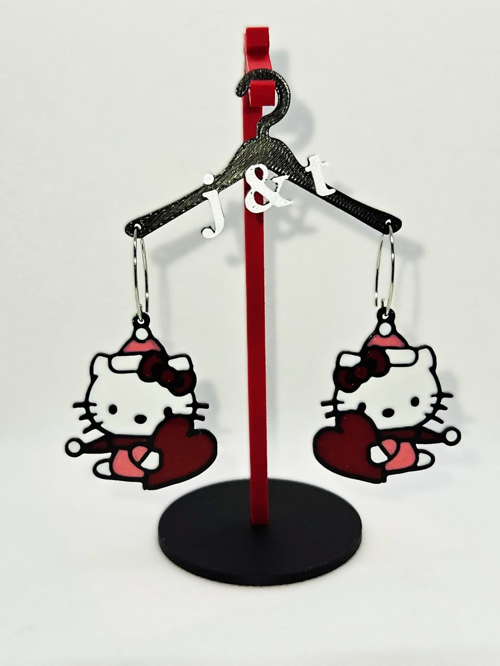 Hello Kitty Angel Valentine Earrings – Adorable Jewelry for Valentine's Day