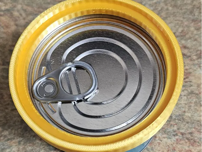 4 Pcs Ring Link for Food Tins – Easy Can Organizer & Connector - Yellow