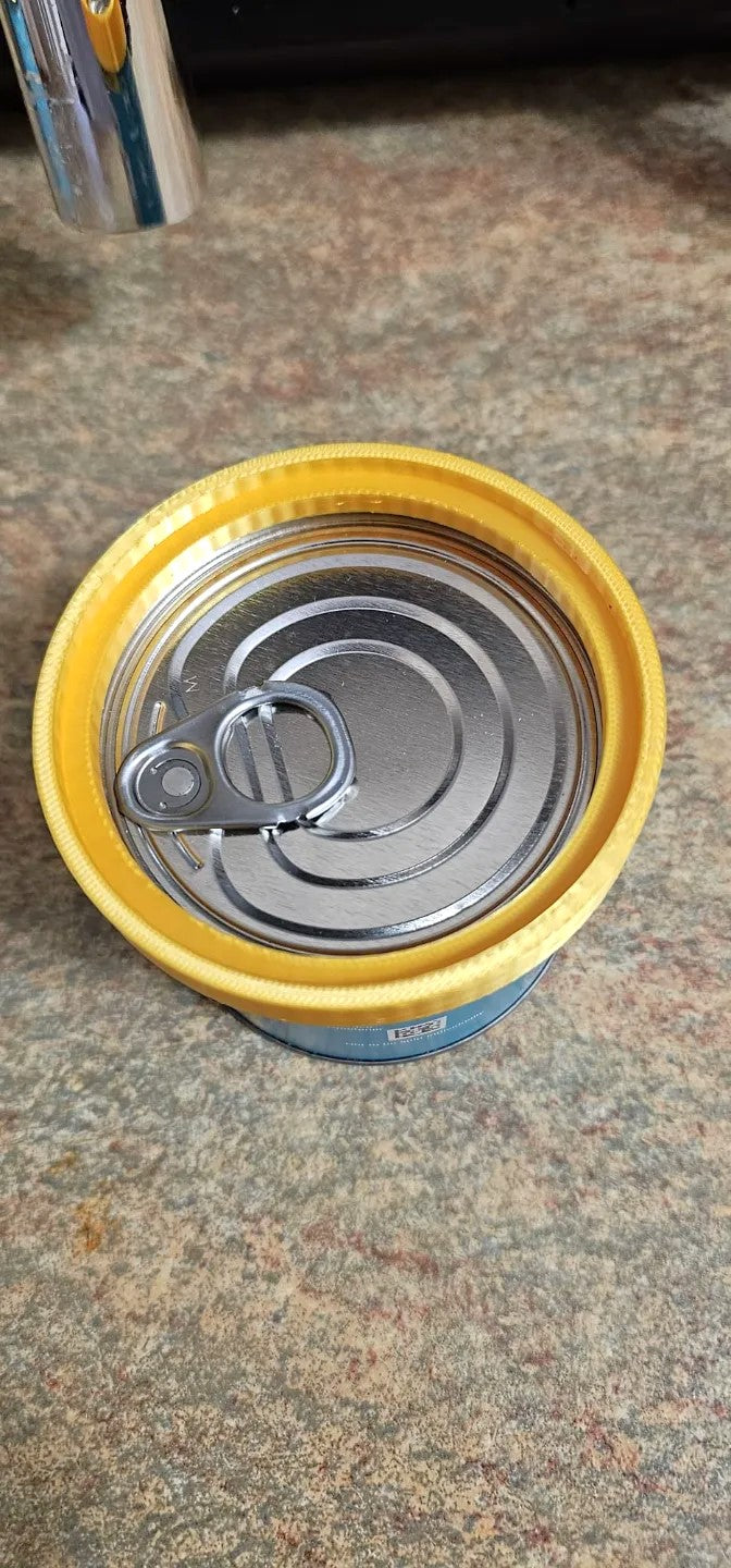 4 Pcs Ring Link for Food Tins – Easy Can Organizer & Connector - Yellow
