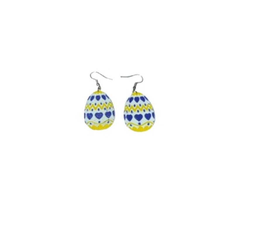 Happy Easter Egg Earrings – Festive & Fun Holiday Jewelry - Cute Egg Earrings