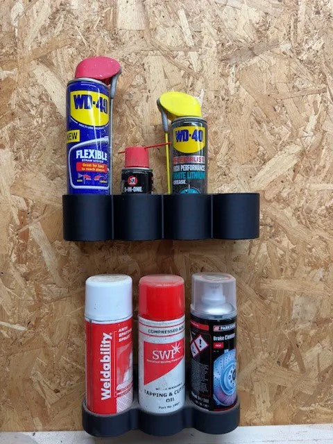 Oil Can Wall Mount Holders –Convenient Storage Solution for Spray Bottles