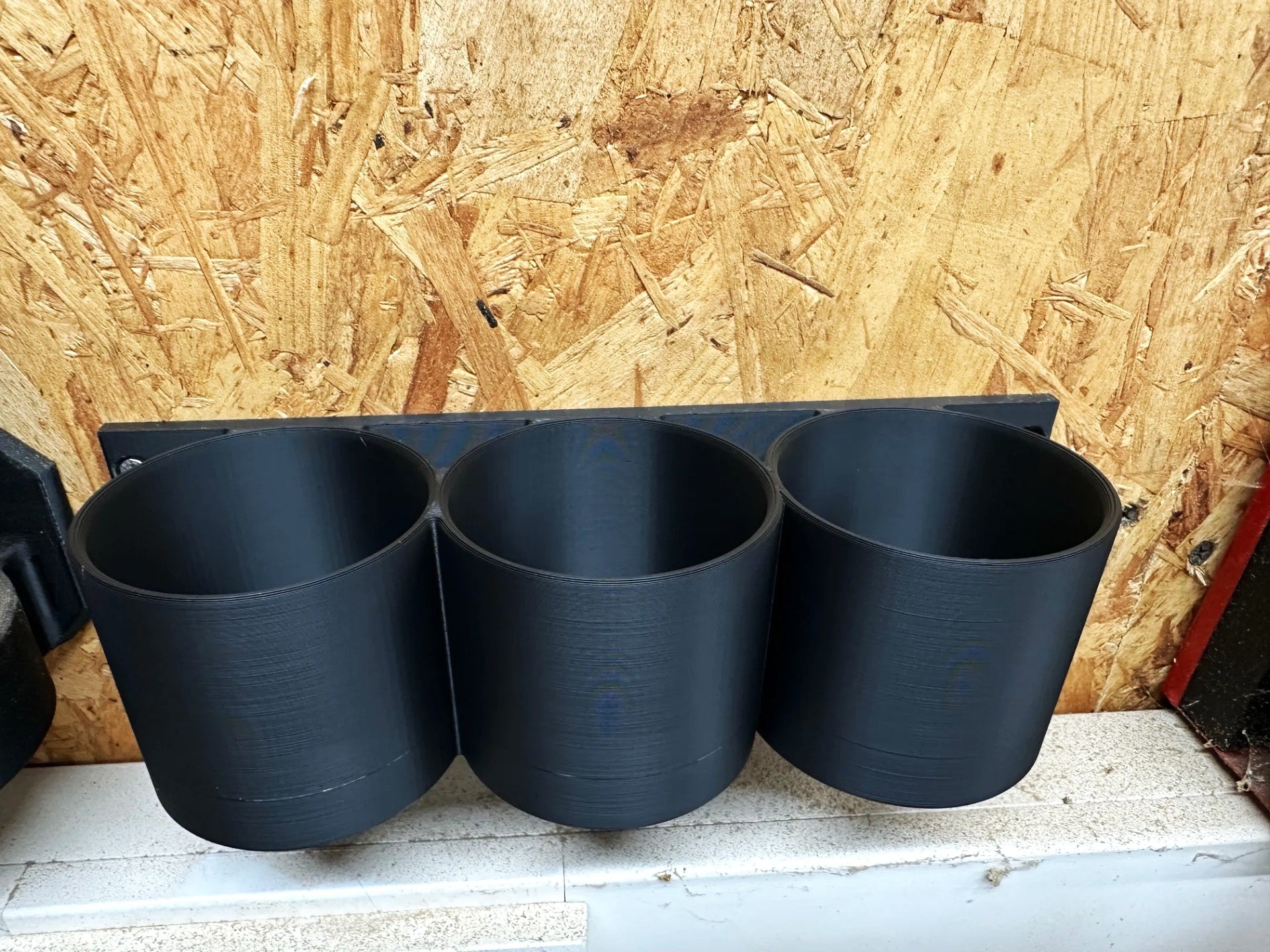 Oil Cans Wall Mount Holder – 3 Compartments for Organized Storage for Oil Cans