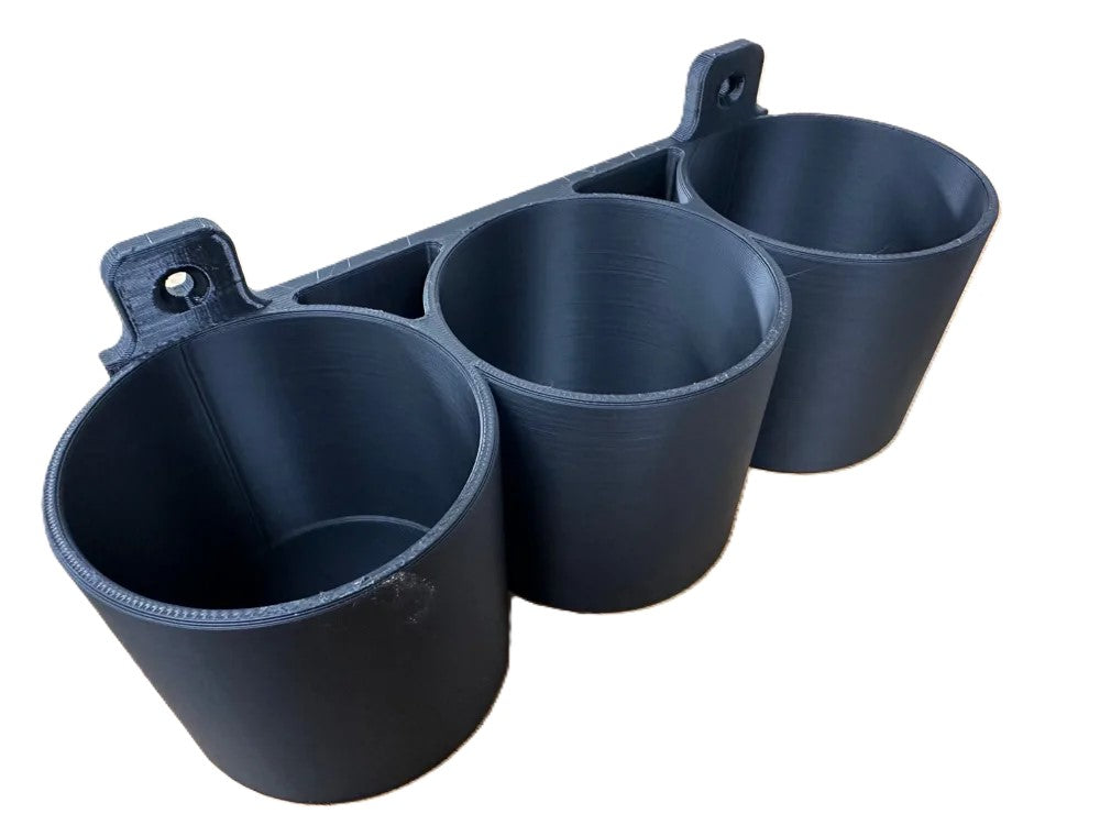 Oil Cans Wall Mount Holder – 3 Compartments for Organized Storage for Oil Cans