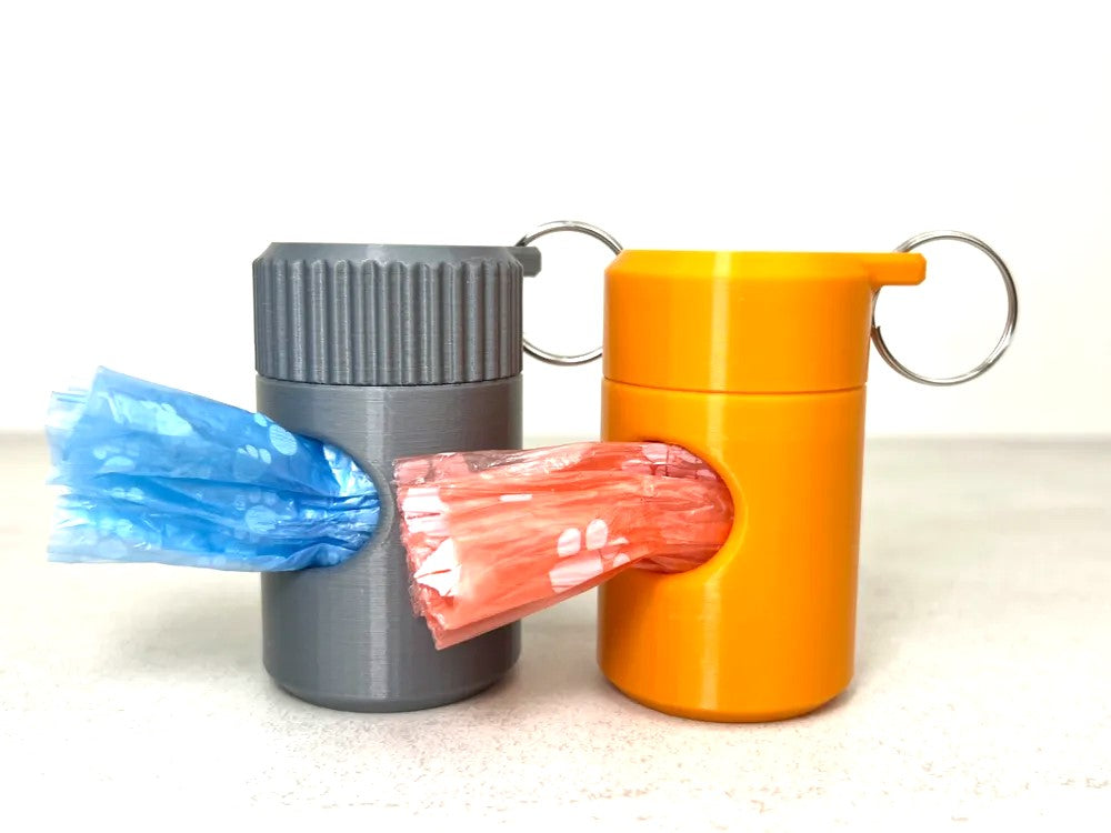 Portable Dog Poo Bag Carrier Dispenser for Keychain – Compact & Convenient Waste Bag Holder