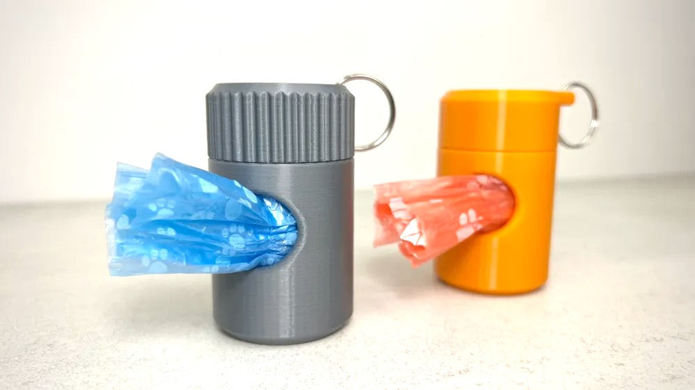 Portable Dog Poo Bag Carrier Dispenser for Keychain – Compact & Convenient Waste Bag Holder