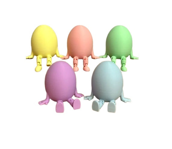 Articulated Easter Egg with Tiny Legs– Fun & Interactive Easter Toy - Easter Egg