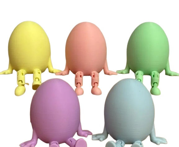 Articulated Easter Egg with Tiny Legs– Fun & Interactive Easter Toy - Easter Egg