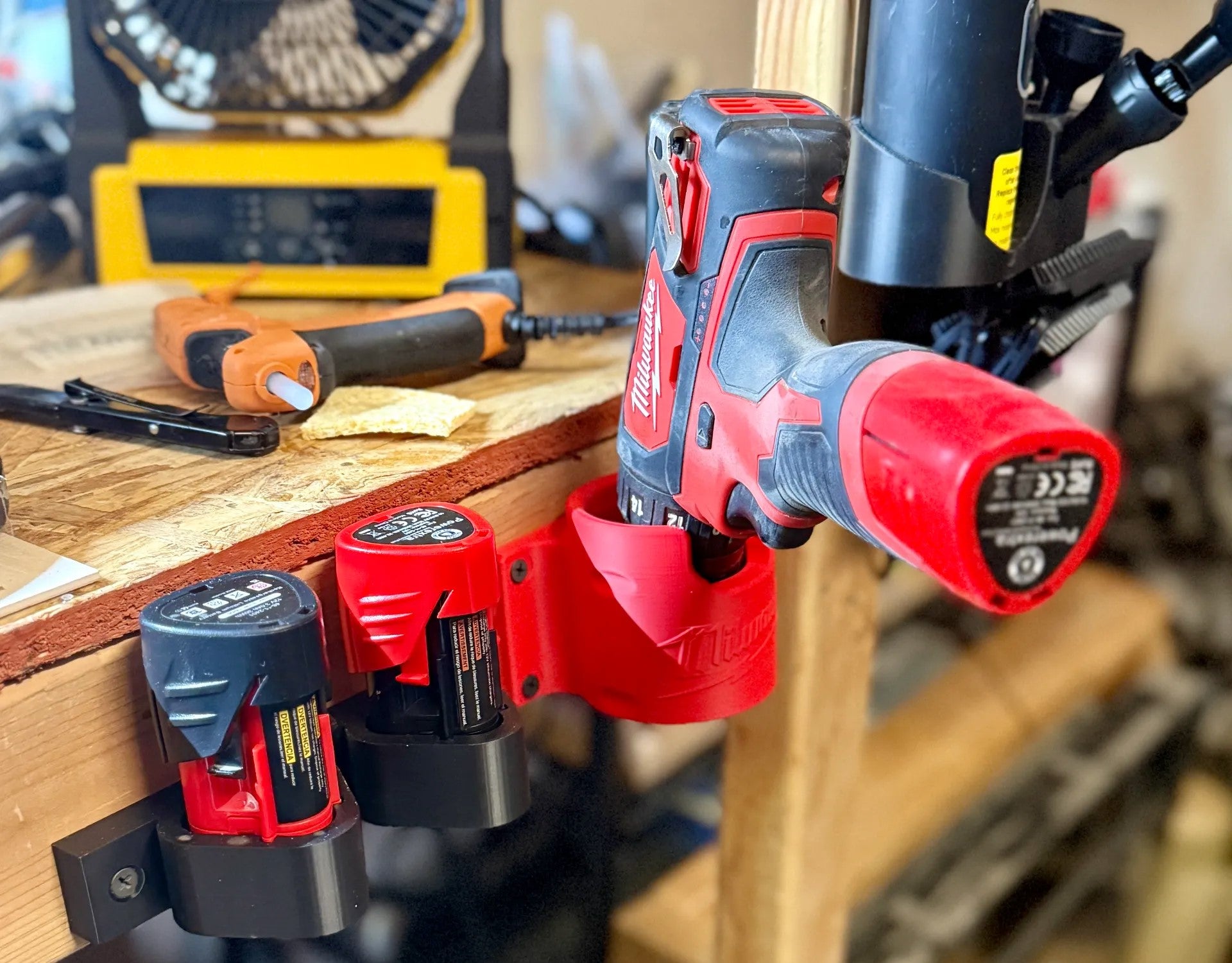 Milwaukee M12 Screwdriver Holder – Wall or Workbench Mount Bracket for Tool