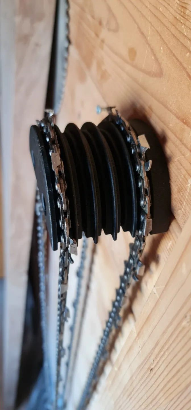 Chainsaw Chain Holder Wallmount – Organized Storage for Spare Chains