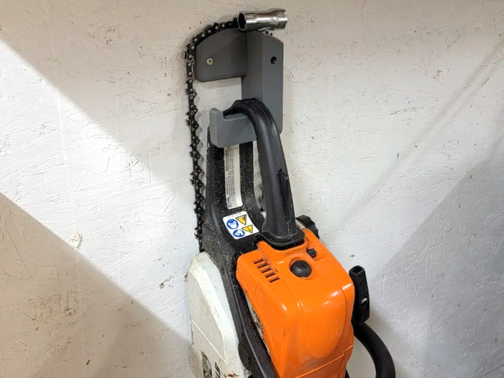 Chainsaw Holder Station - Heavy Duty Storage Stand for Chainsaws
