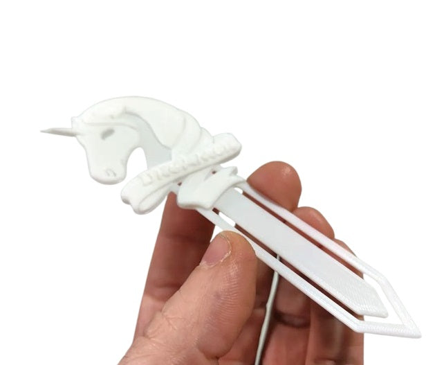 2 Pcs Elegant White Unicorn Bookmark – Whimsical & Cute Marker for Book Lovers