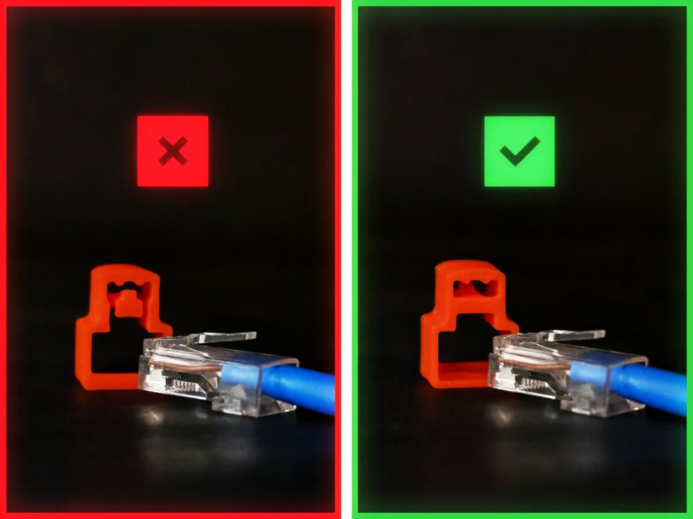Ethernet Cable Lock for RJ45 – Easy Release Network Plug Clip with Plastic Key