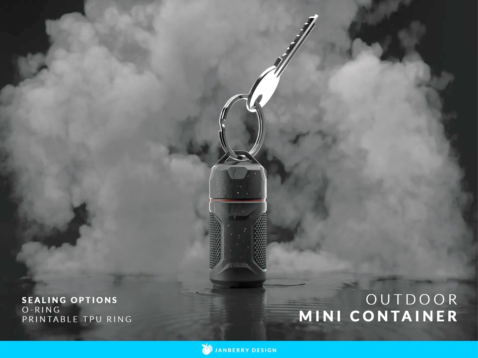 Mini Outdoor Container for Key Chain – Waterproof Pill Holder, Travel Capsule