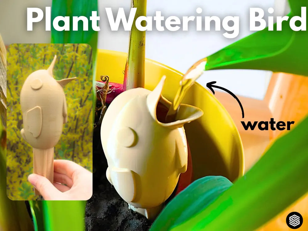 Self-Watering Plant Bird – Decorative Automatic Watering Spike for Pots