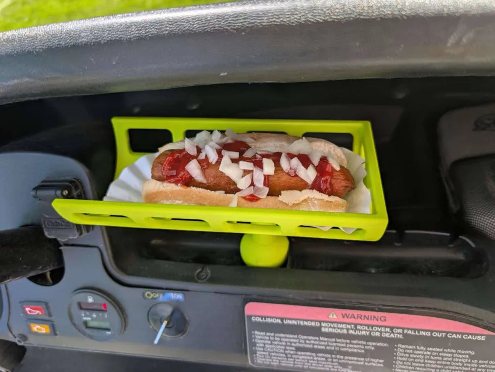 Golf Cart Hot Dog Holder – Secure Snack Tray for On-the-Go Golfers