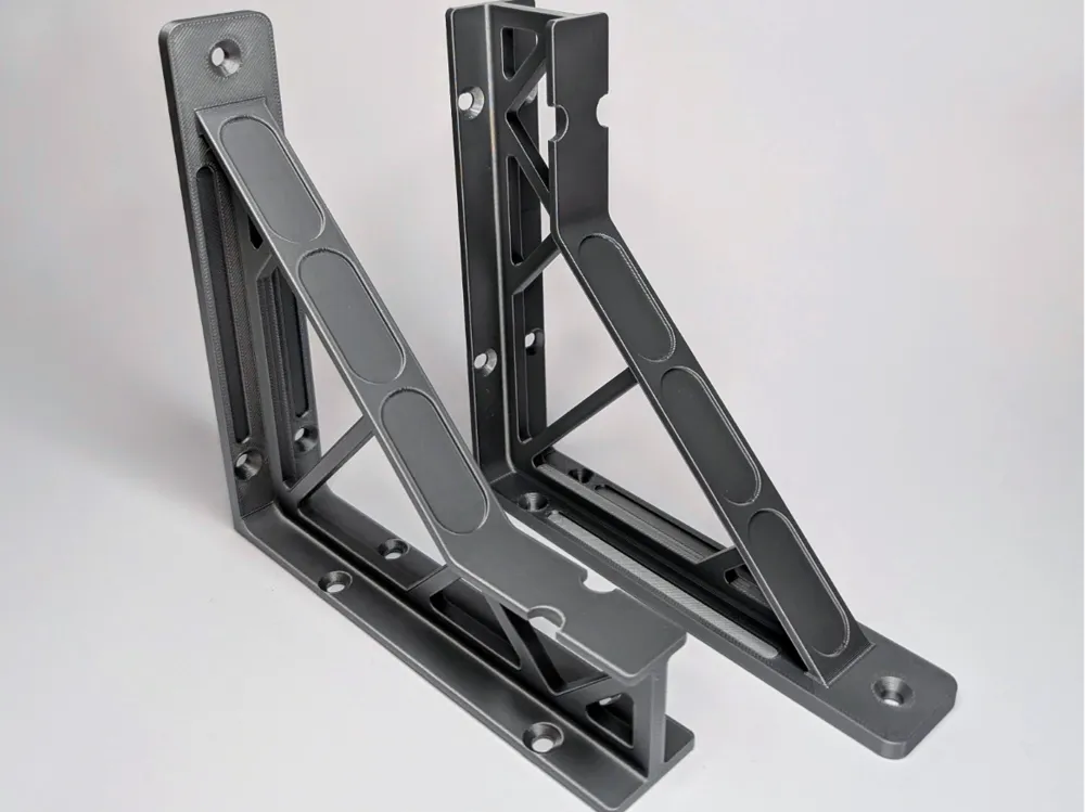 Industrial Shelf Bracket – Strong, Lightweight, Triangular Design