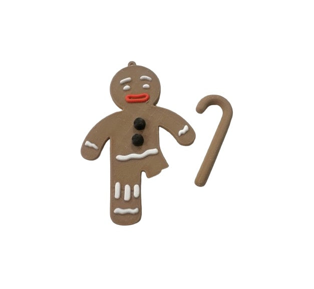 Gingerbread Man with Broken Leg Tree Ornament - Plastic | Christmas Tree Decor